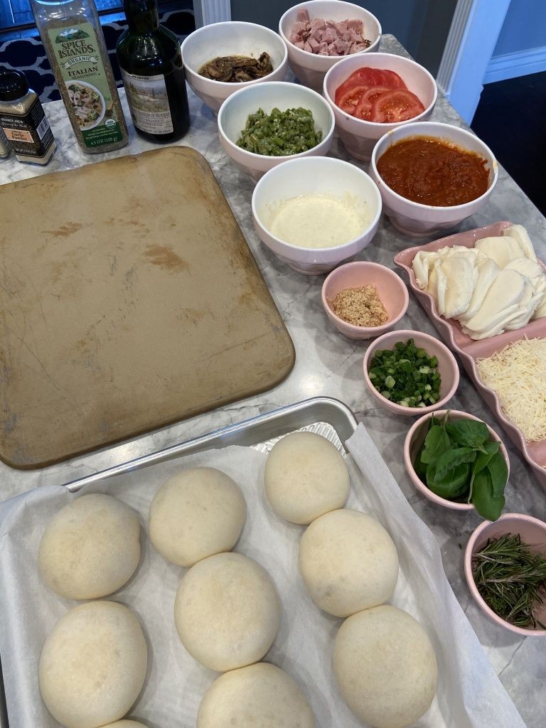 Ingredientes para personalizar una pizza